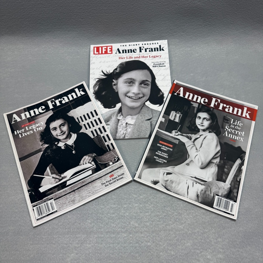 Anne Frank Magazines Lot of 3 Secret Annex Holocaust Jewish History WWII